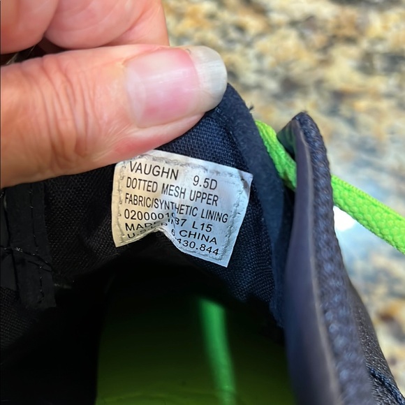 Polo by Ralph Lauren Blue and Green Sneakers with Bold Design - Picture 3 of 6